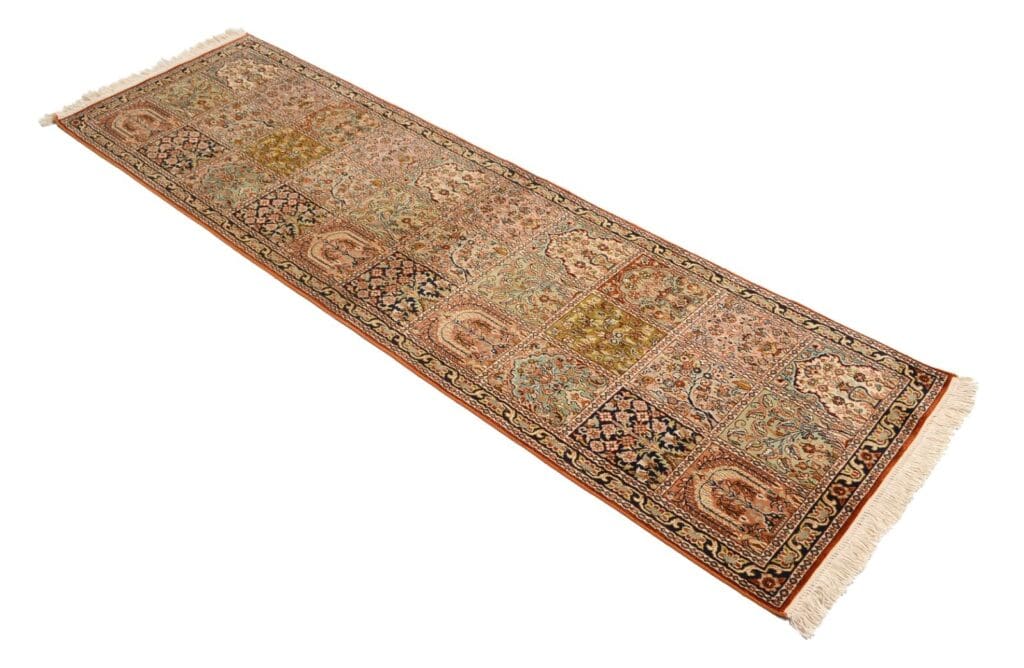 Orientteppich 208 x 62 cm Seide handgeknüpft