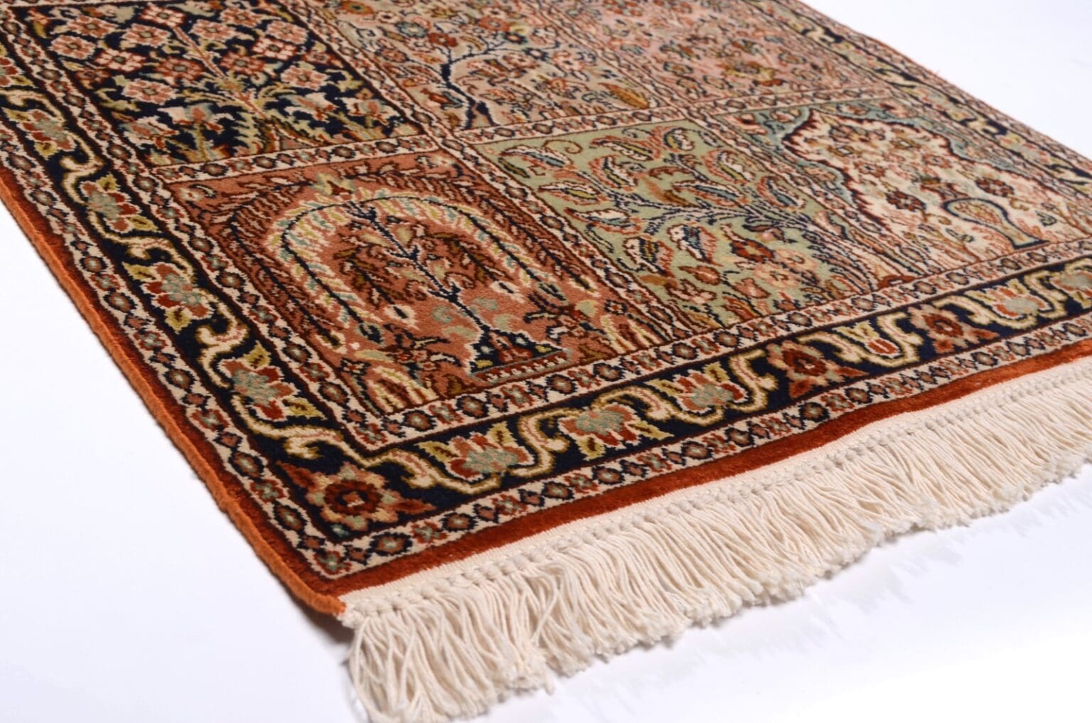 Orientteppich 208 x 62 cm Seide handgeknüpft
