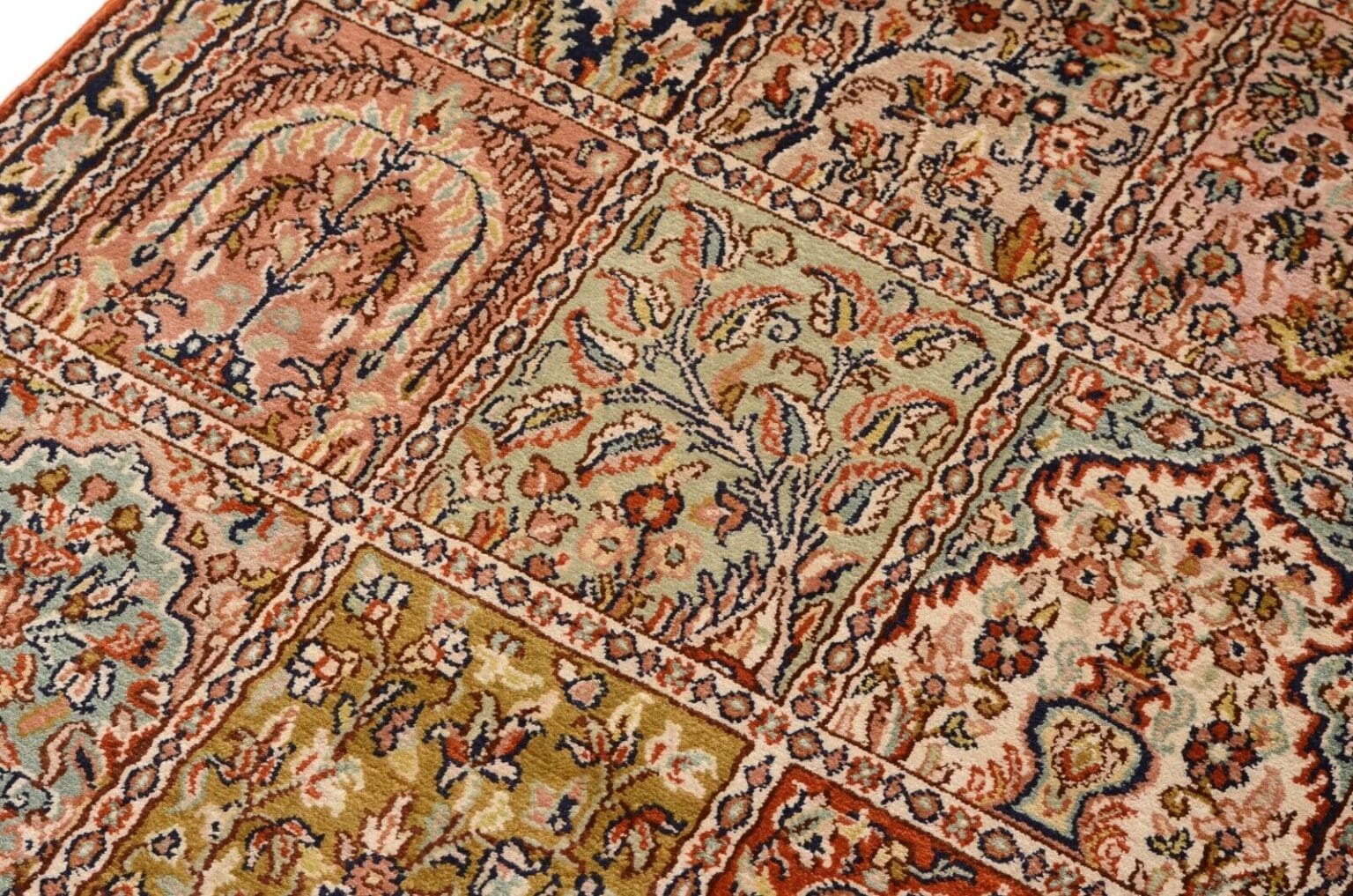 Orientteppich 208 x 62 cm Seide handgeknüpft