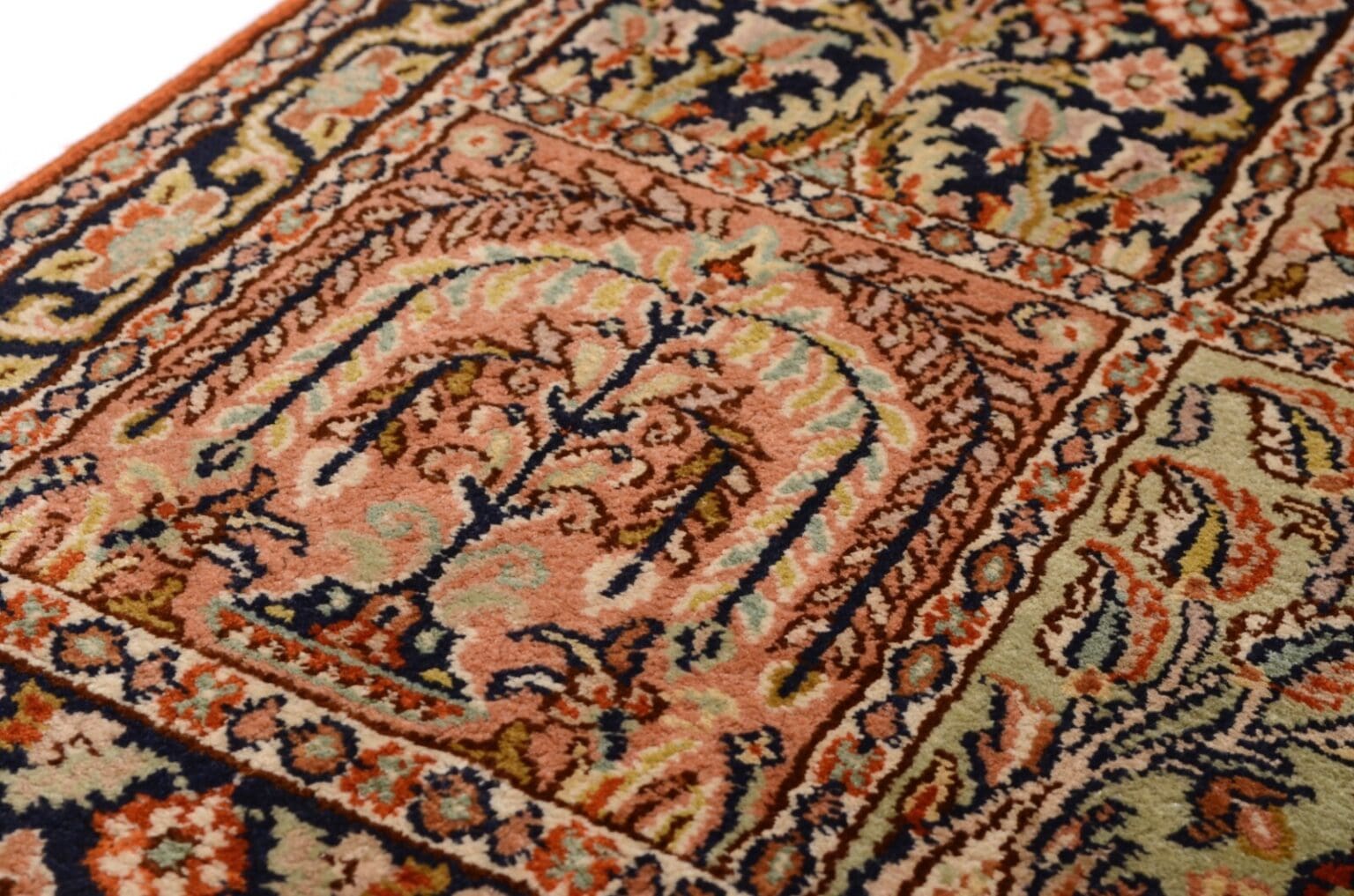 Orientteppich 208 x 62 cm Seide handgeknüpft