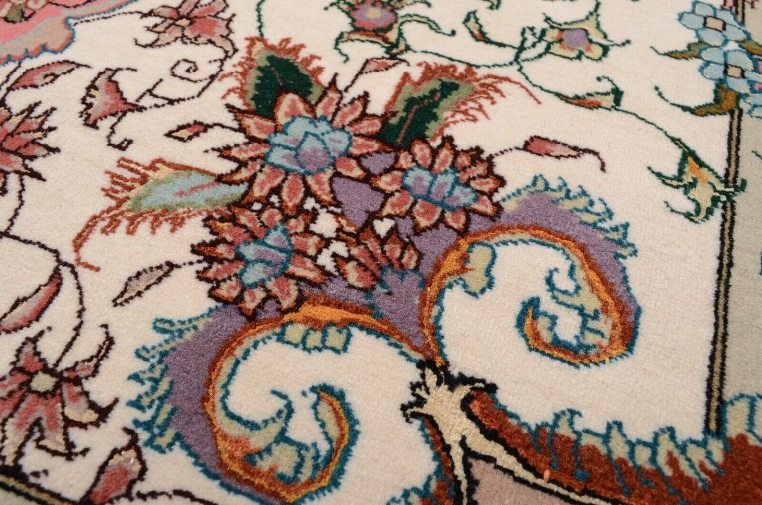 Perserteppich Tabriz 157 x 100 cm Wolle handgeknüpft