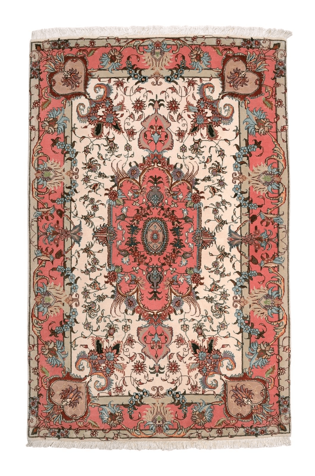 Perserteppich Tabriz 157 x 100 cm Wolle handgeknüpft