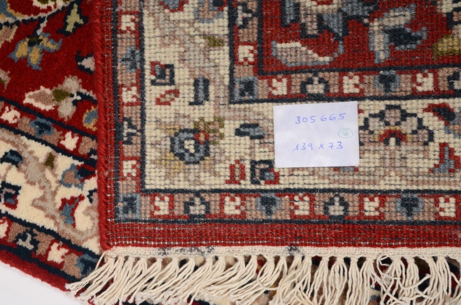 Orientteppich Tabriz 139 x 73 cm Wolle handgeknüpft