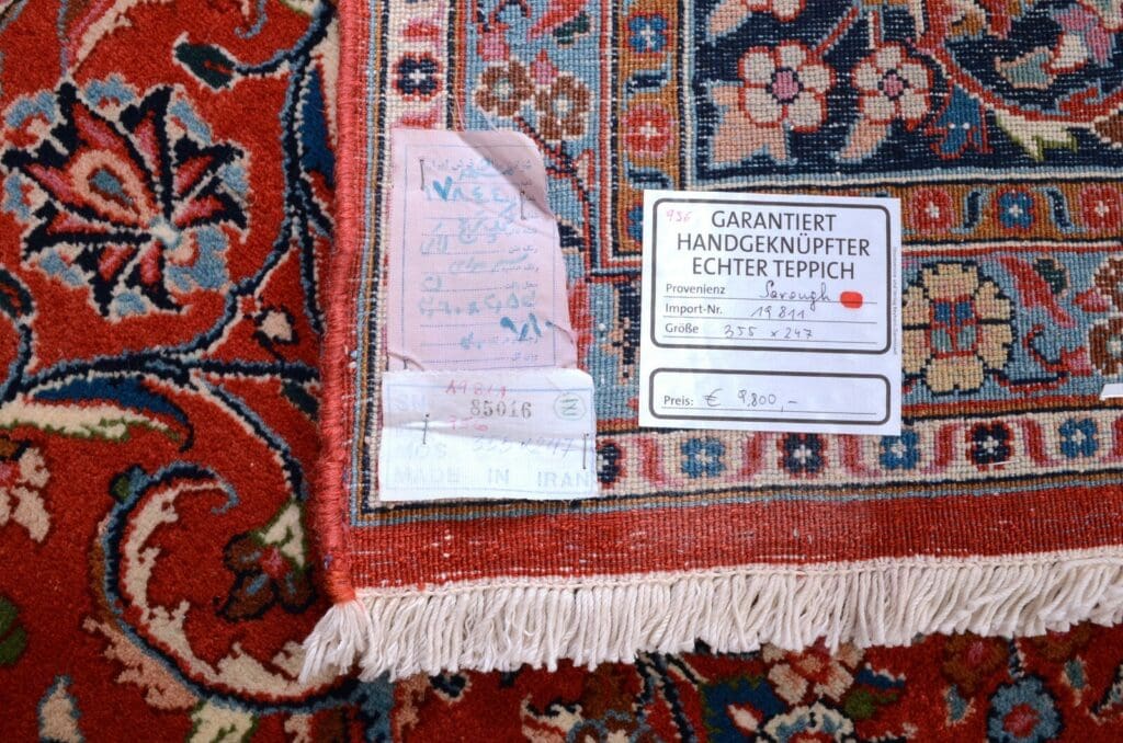 Perserteppich 355x247 cm Wolle handgeknüpft