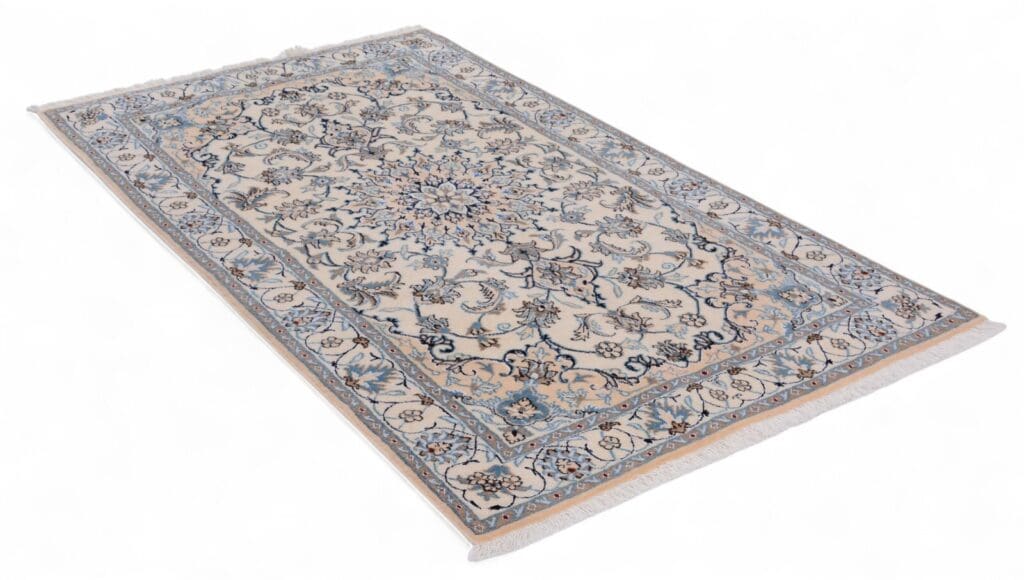 Perserteppich Nain 205 x 120 cm Wolle handgeknüpft