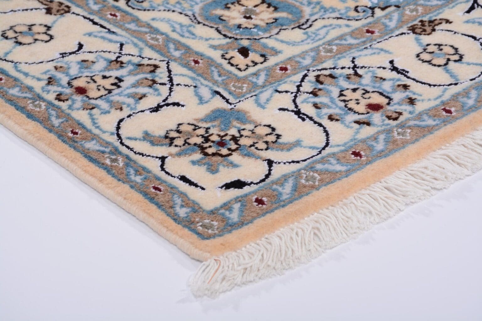 Perserteppich Nain 205 x 120 cm Wolle handgeknüpft