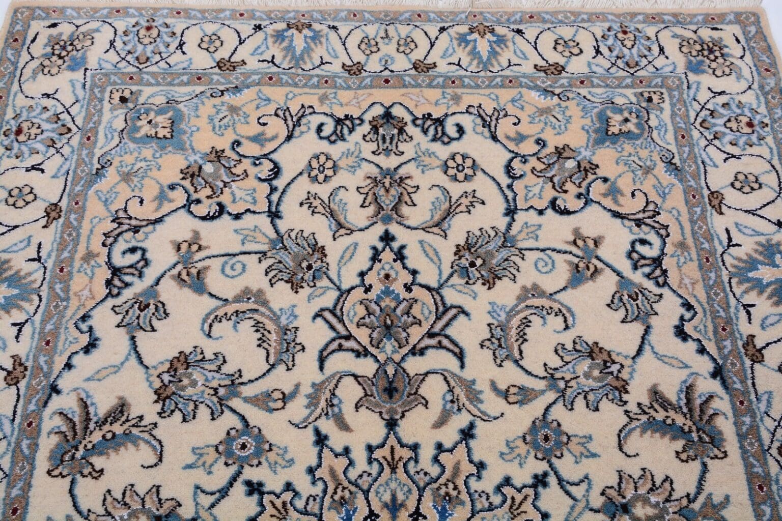 Perserteppich Nain 205 x 120 cm Wolle handgeknüpft