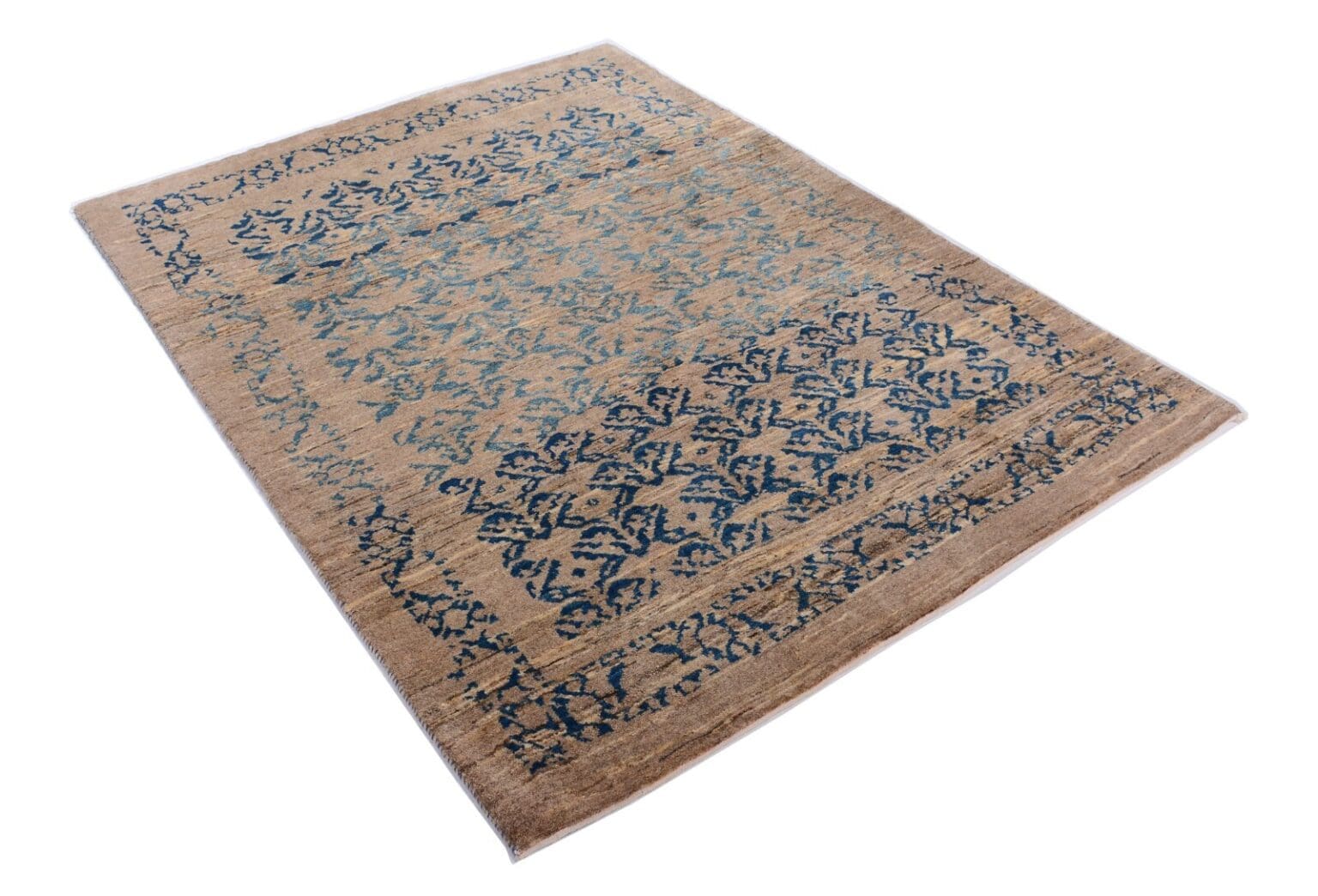 perserteppich-201x146-cm-300000-knoten-handgeknupft-beige-2 Perserteppich Qashqai 201 x 146 cm Wolle handgeknüpft