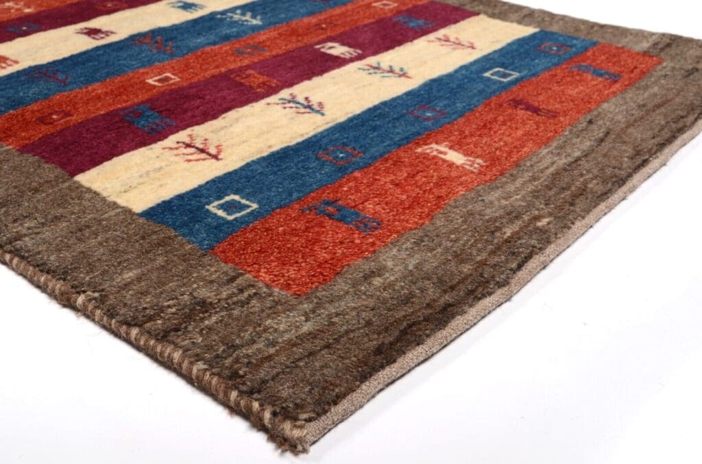 Perserteppich Gabbeh 118x78 cm Wolle handgeknüpft