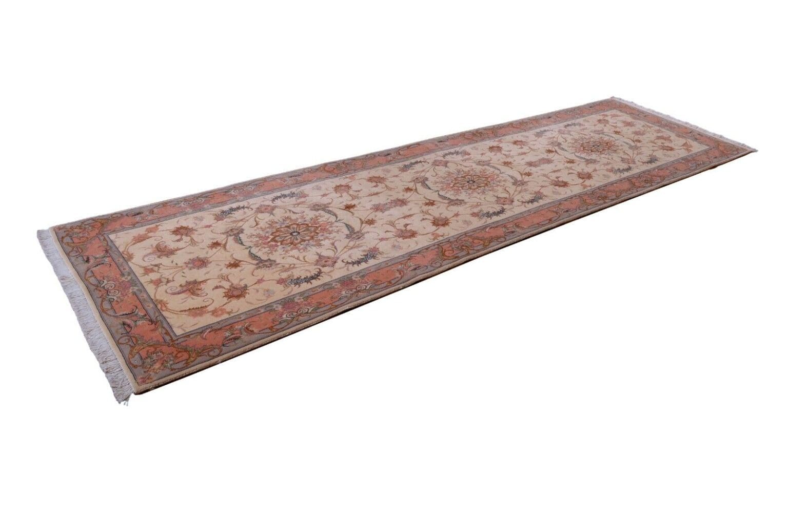 Perserteppich Tabriz 294x83 cm Wolle handgeknüpft