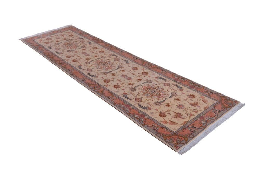 Perserteppich Tabriz 294x83 cm Wolle handgeknüpft
