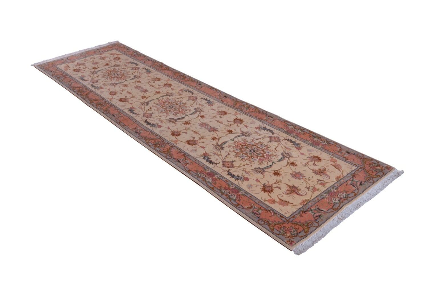 Perserteppich Tabriz 294x83 cm Wolle handgeknüpft