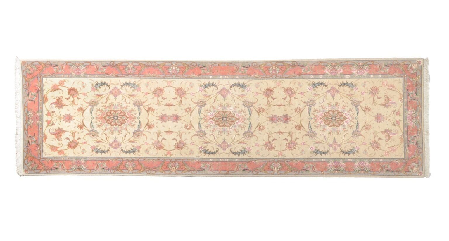 Perserteppich Tabriz 294x83 cm Wolle handgeknüpft