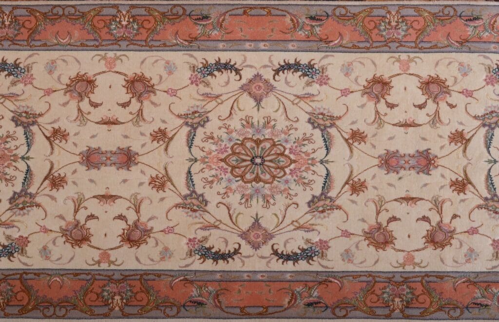 Perserteppich Tabriz 294x83 cm Wolle handgeknüpft