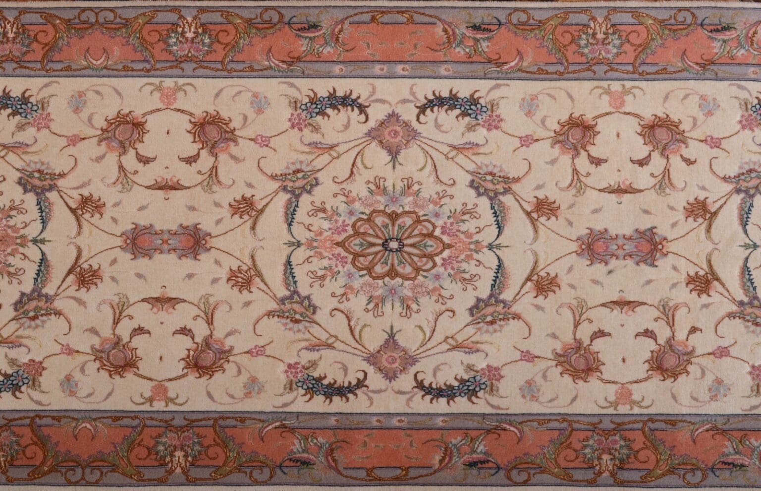 Perserteppich Tabriz 294x83 cm Wolle handgeknüpft