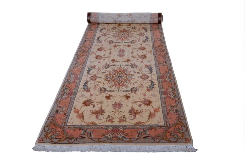 Perserteppich Tabriz 294x83 cm Wolle handgeknüpft