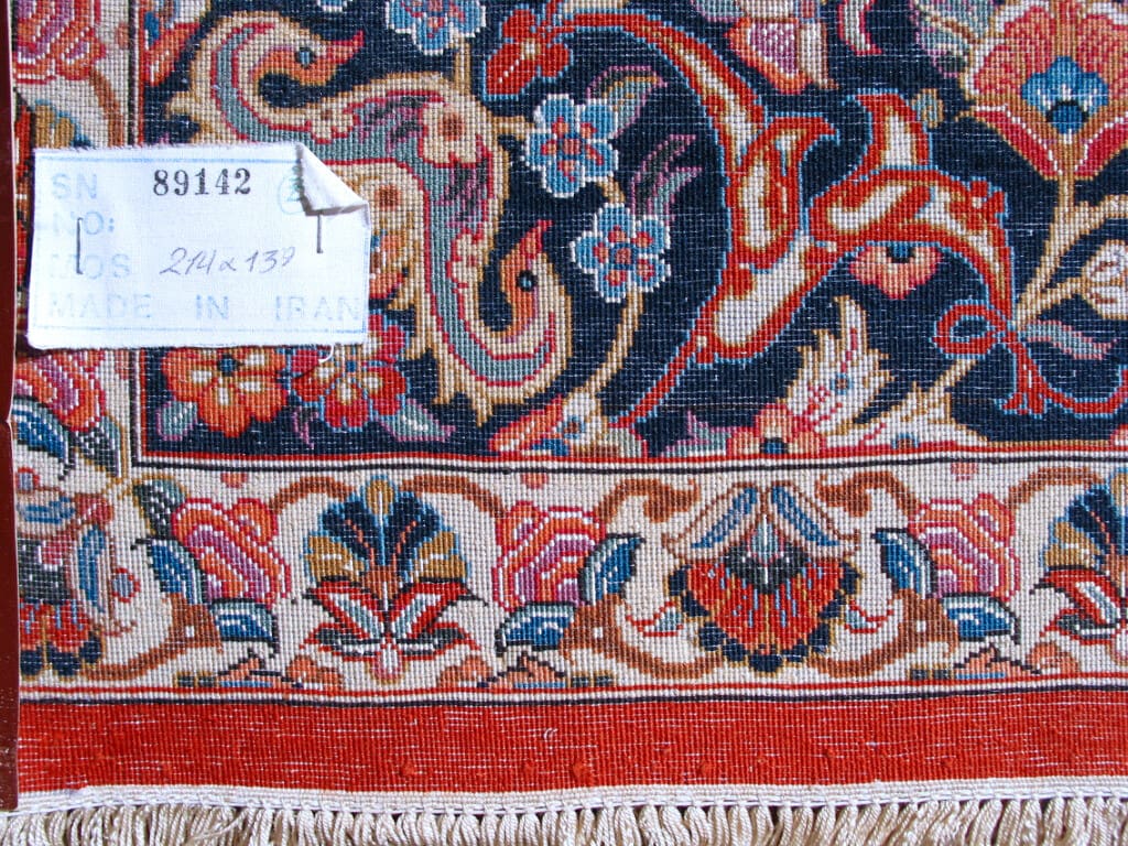 Perserteppich 214 x 139 cm Wolle handgeknüpft