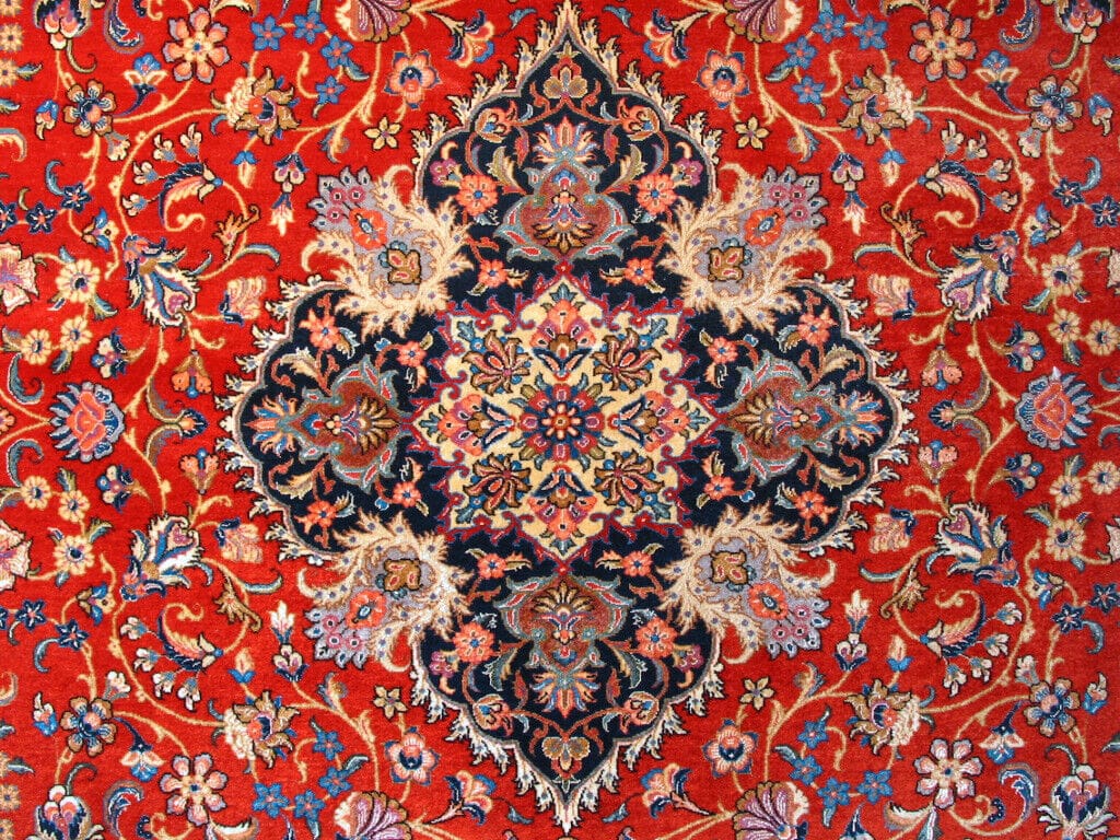 Perserteppich 214 x 139 cm Wolle handgeknüpft