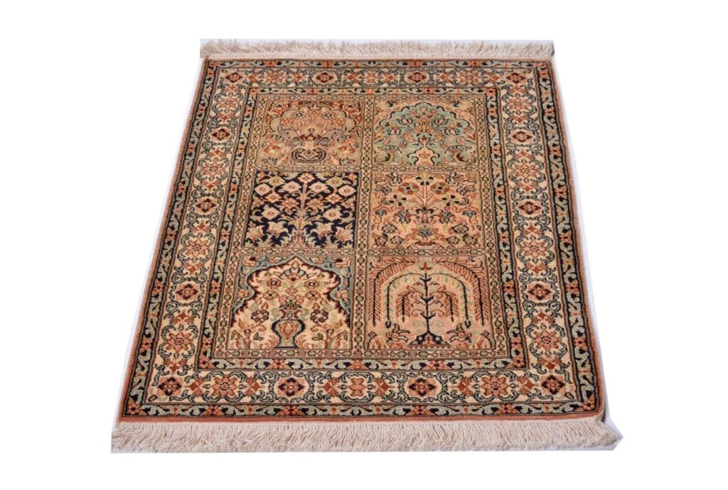 Orientteppich 95x65 cm Seide handgeknüpft