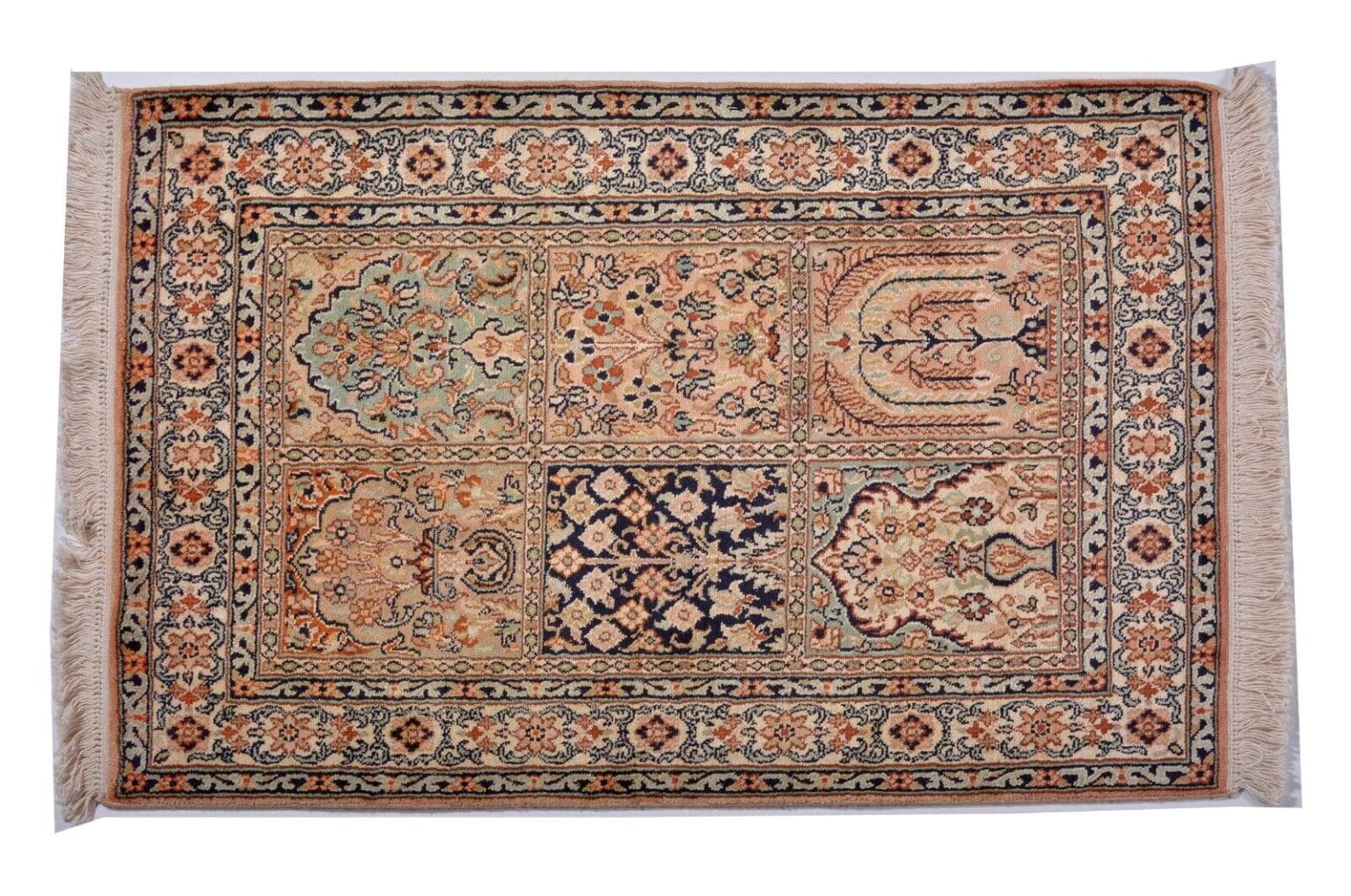 Orientteppich 95x65 cm Seide handgeknüpft