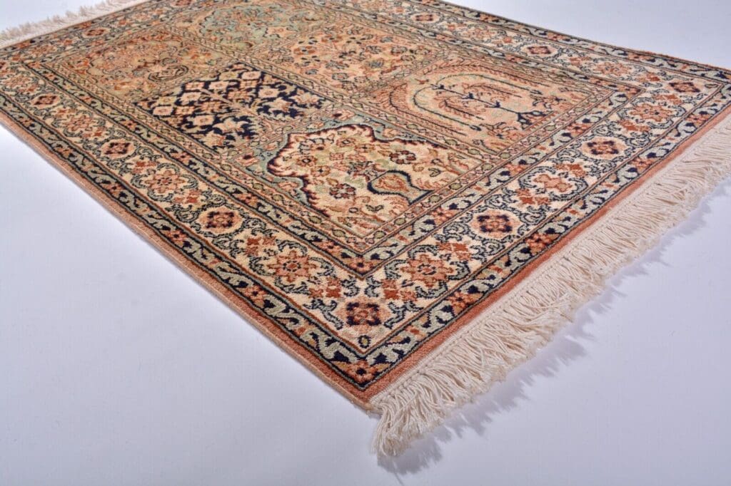 Orientteppich 95x65 cm Seide handgeknüpft