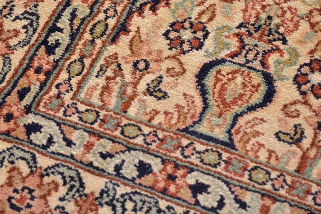 Orientteppich 95x65 cm Seide handgeknüpft