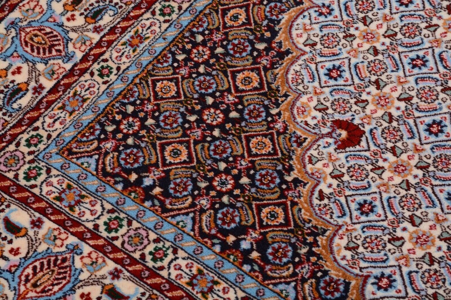 Perserteppich Moud 195x146 cm Wolle handgeknüpft