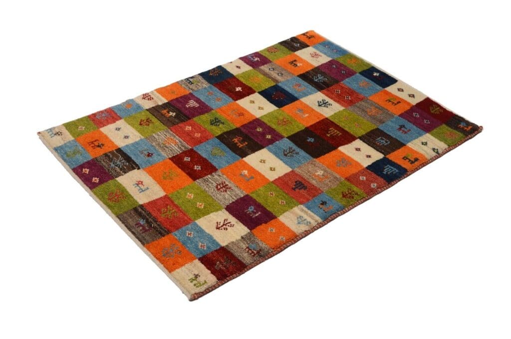 Perserteppich Gabbeh 113 x 78 cm Schurwolle handgeknüpft