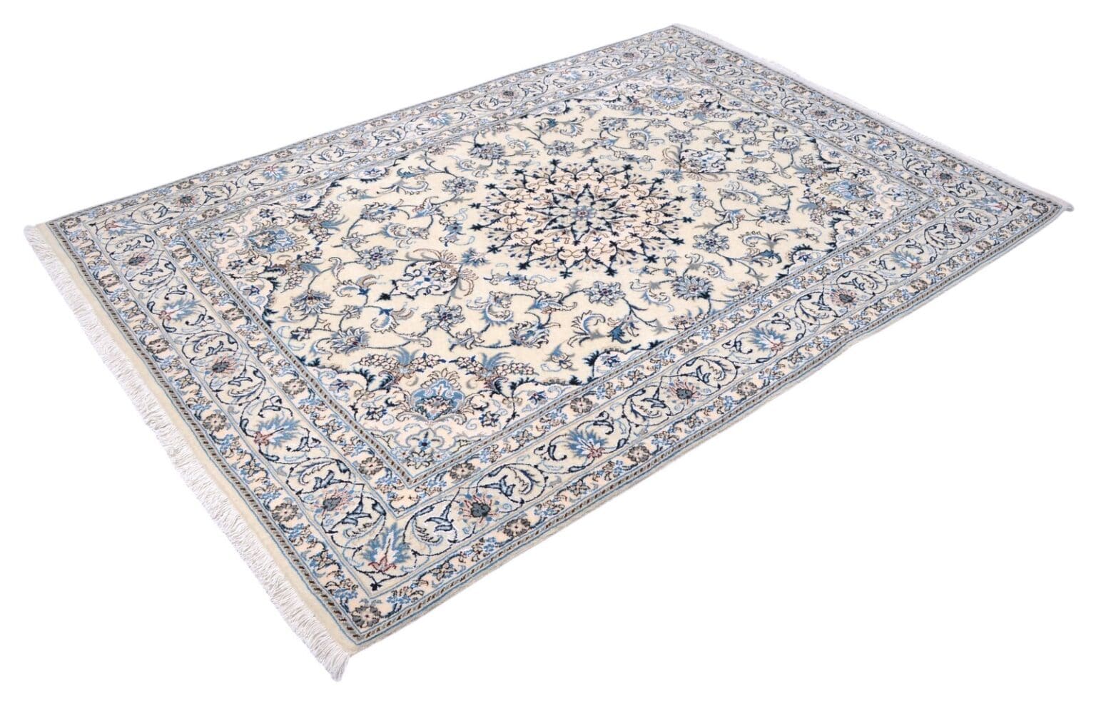 Perserteppich Nain 237 x 162 cm Wolle handgeknüpft