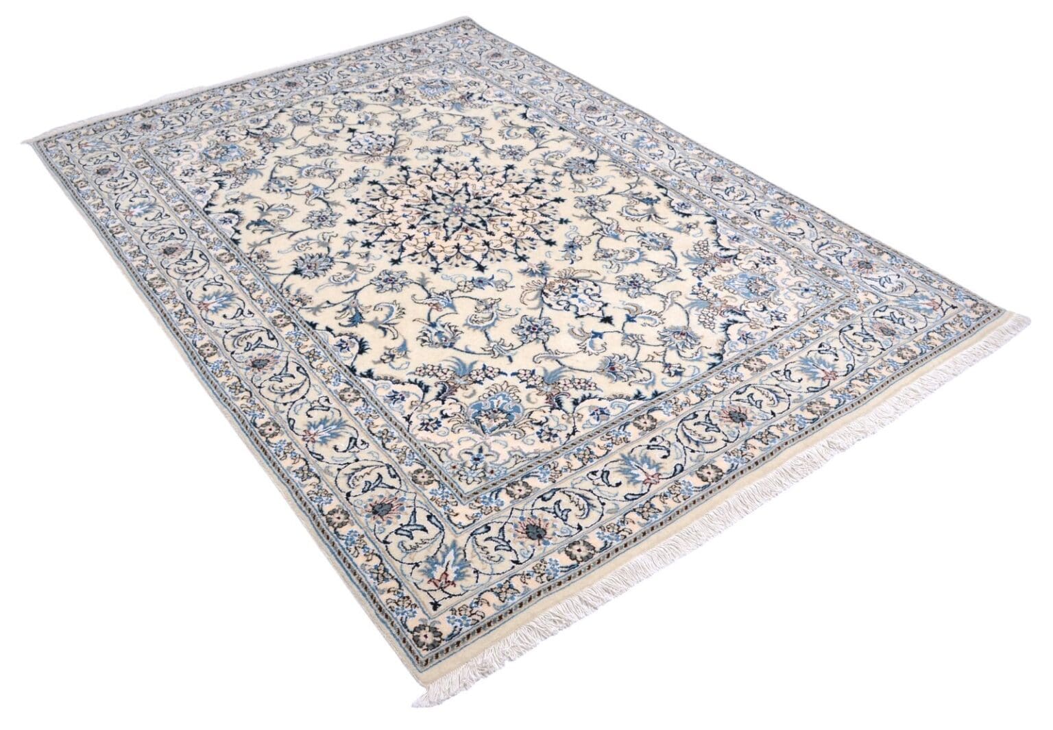 Perserteppich Nain 237 x 162 cm Wolle handgeknüpft
