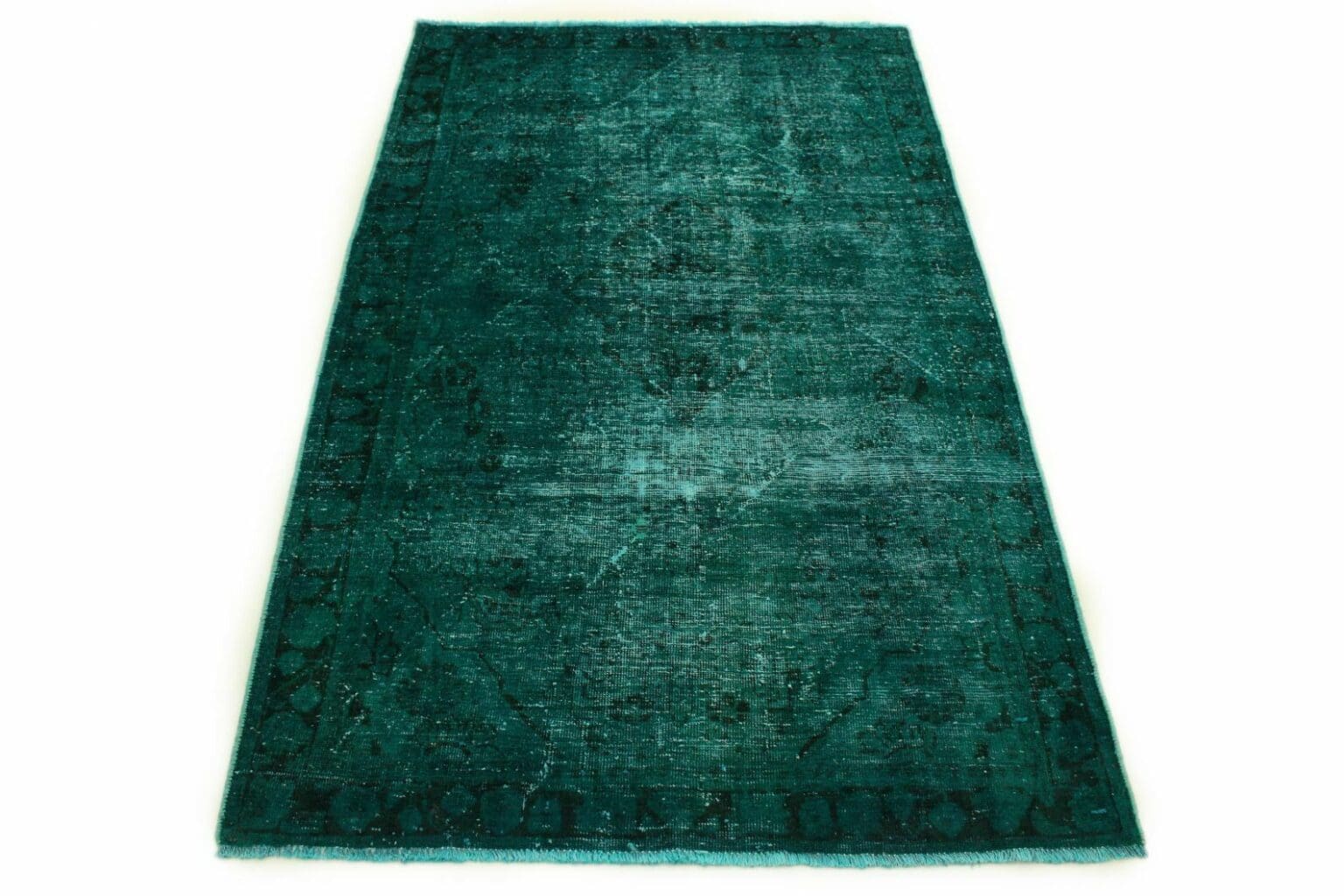 Orientteppich 204 x 129 cm Wolle handgeknüpft