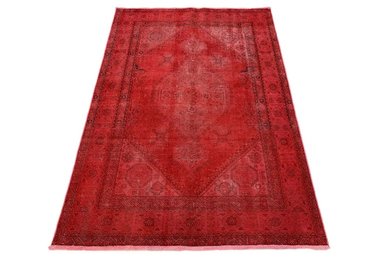 Orientteppich 189 x 139 cm Wolle handgeknüpft