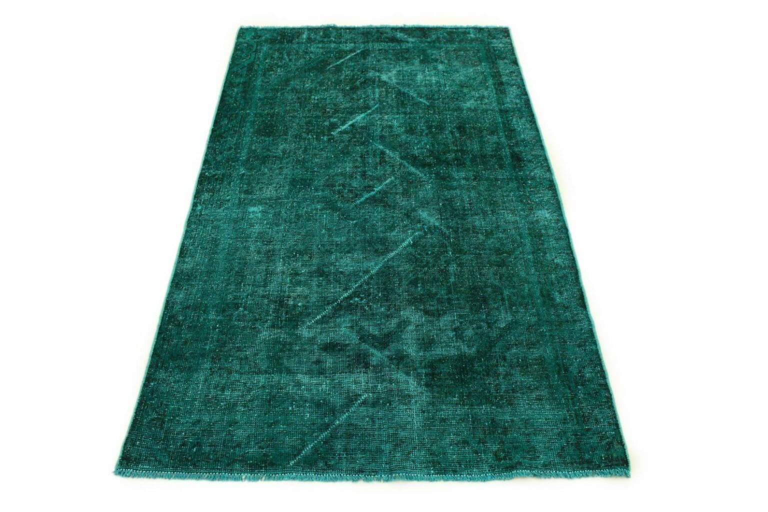 Orientteppich 199 x 114 cm Wolle handgeknüpft