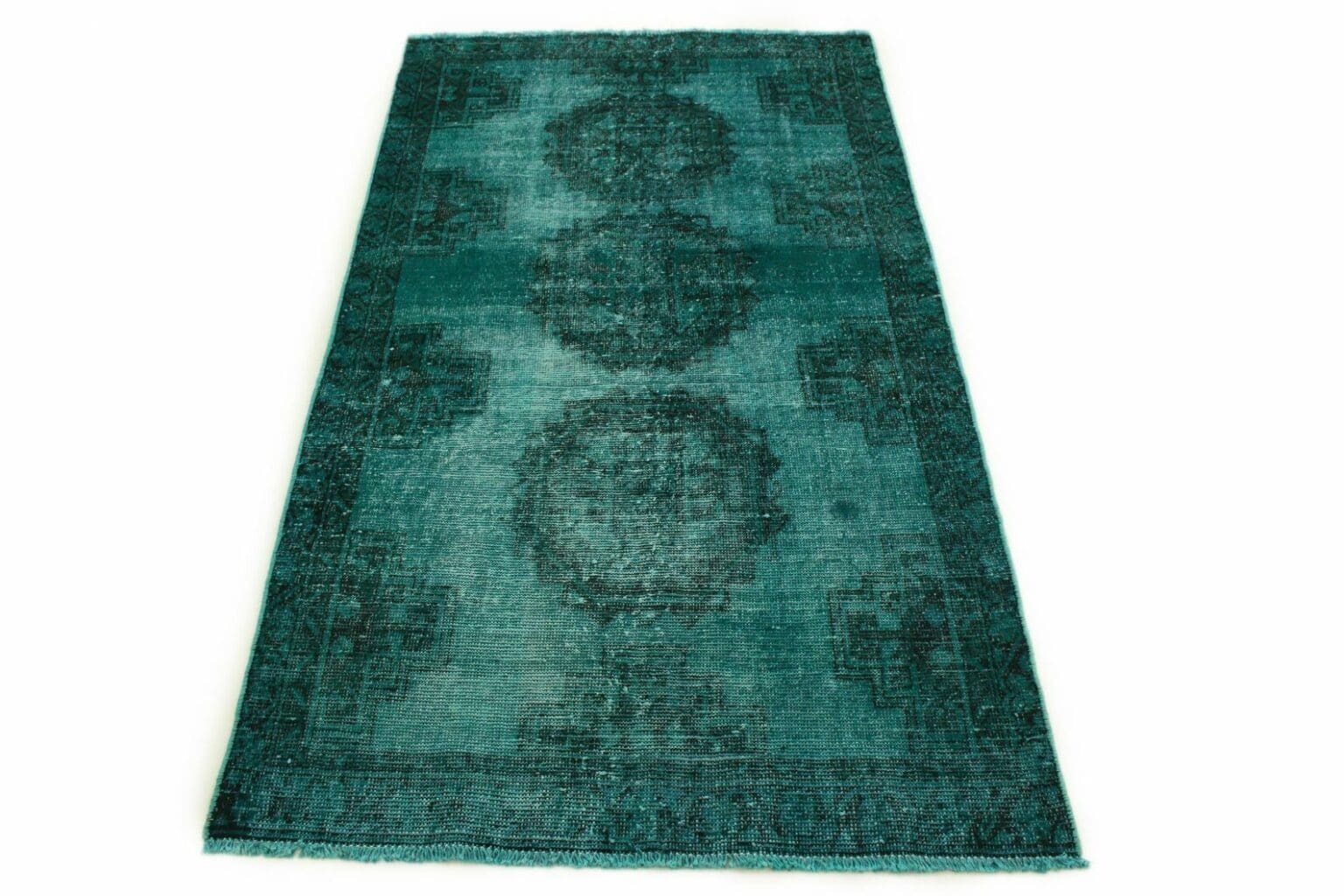 Orientteppich 188x104 cm Wolle handgeknüpft