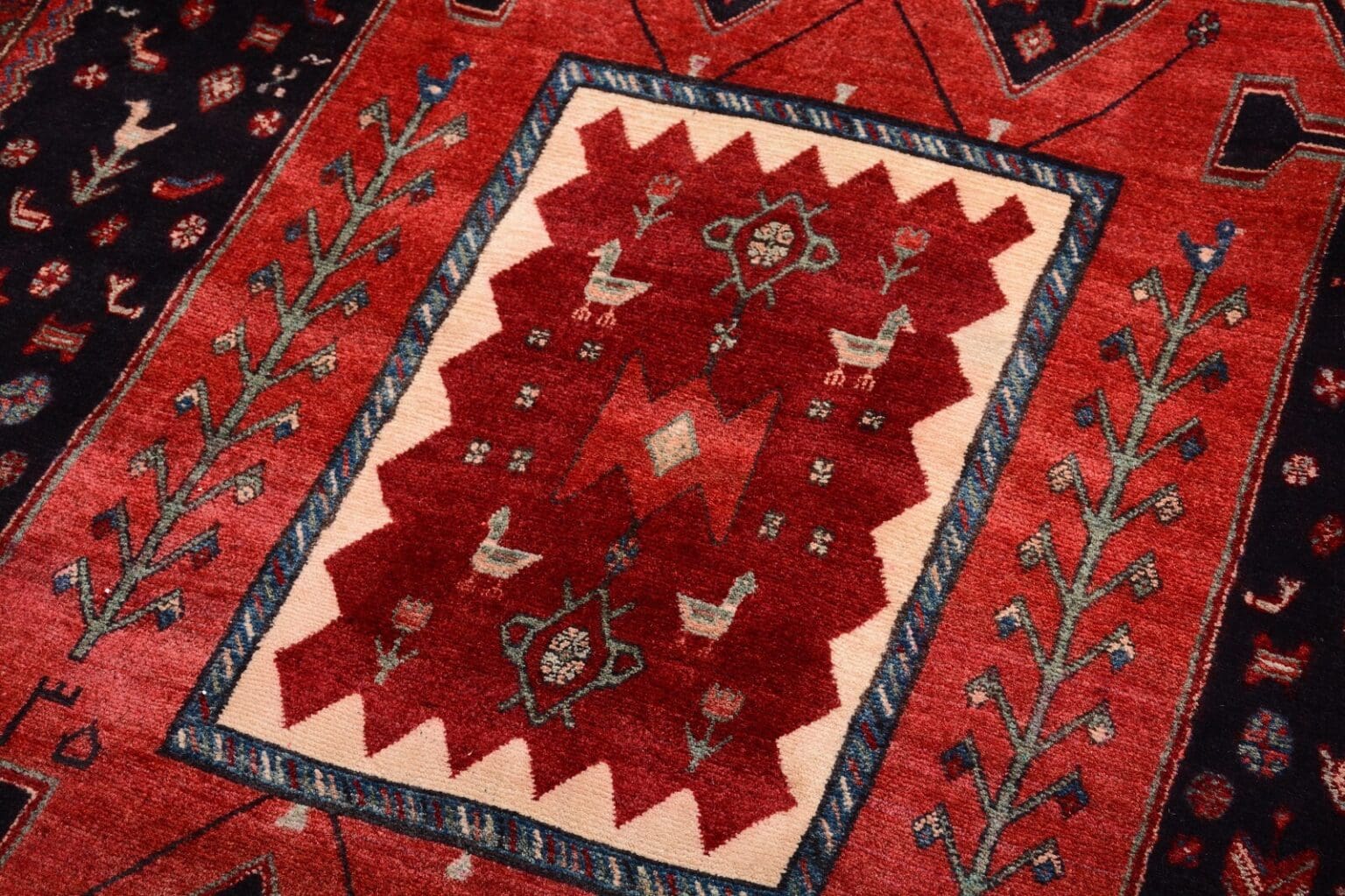 Perserteppich Garouss 328 x 155 cm Schurwolle handgeknüpft