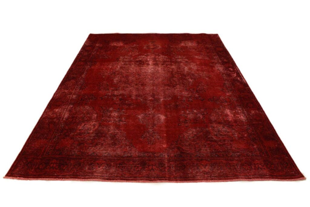 vintage-orientteppich-rot-335x239cm-handgeknupft-einzigartig Orientteppich 335 x 239 cm Wolle handgeknüpft