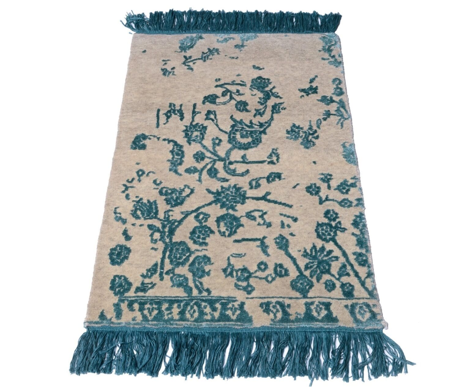 Orientteppich Indien 88 x 56 cm Wolle handgeknüpft