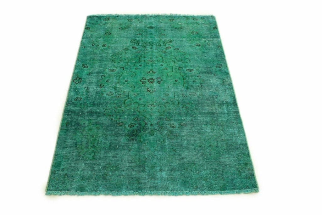 handgeknupfter-orientteppich-159x99-cm-turkis-grun-vintage-design Orientteppich 159 x 99 cm Wolle handgeknüpft