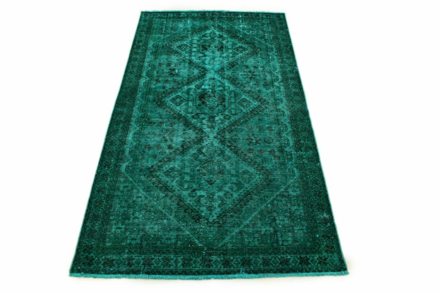 Orientteppich 294 x 157 cm Wolle handgeknüpft