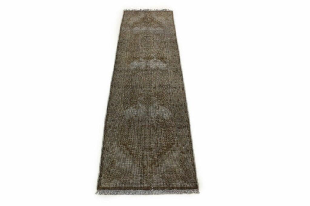 beige-sand-vintage-teppich-laufer-207x60cm-handgeknupft-orientteppich Orientteppich 207 x 60 cm Wolle handgeknüpft