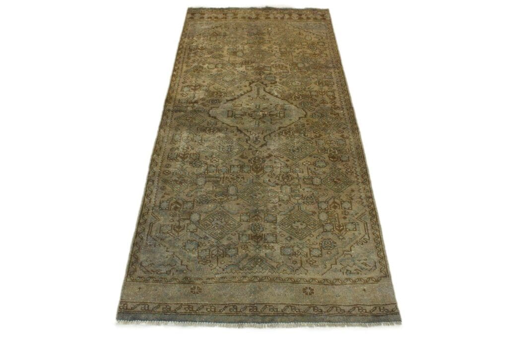 Orientteppich 232x104 cm Wolle handgeknüpft