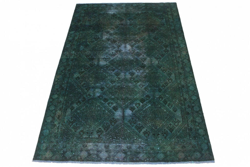 vintage-orientteppich-turkis-282x184cm-handgeknupft-einzigartig Orientteppich 282 x 184 cm Wolle handgeknüpft