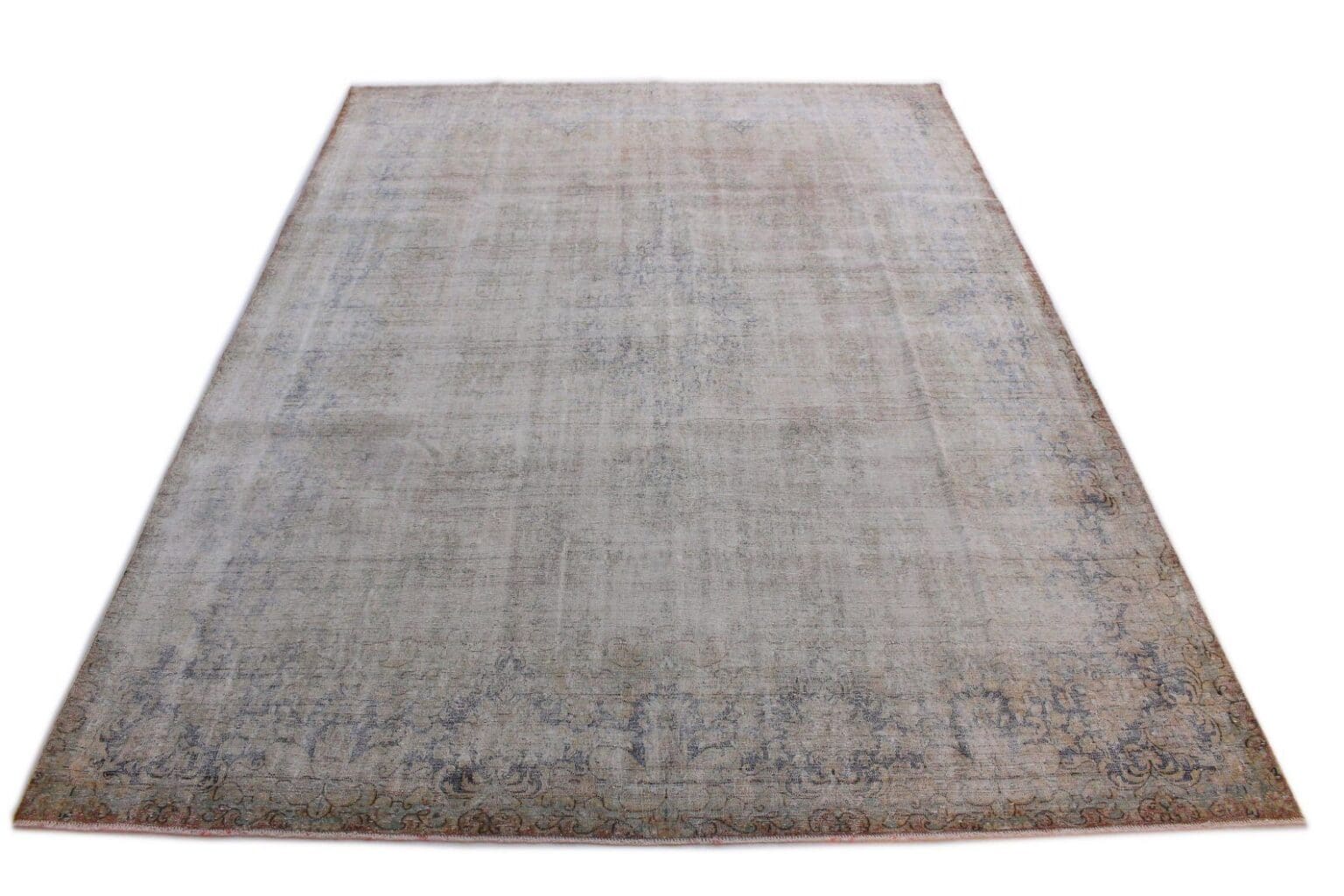 vintage-orientteppich-beige-grau-408x295cm-handgeknupft Orientteppich 408x295 cm Wolle handgeknüpft