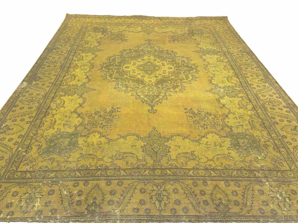 vintage-perserteppich-389x295cm-gelb-gold-senf-handgeknupft Perserteppich Iran 389 x 295 cm Wolle handgeknüpft