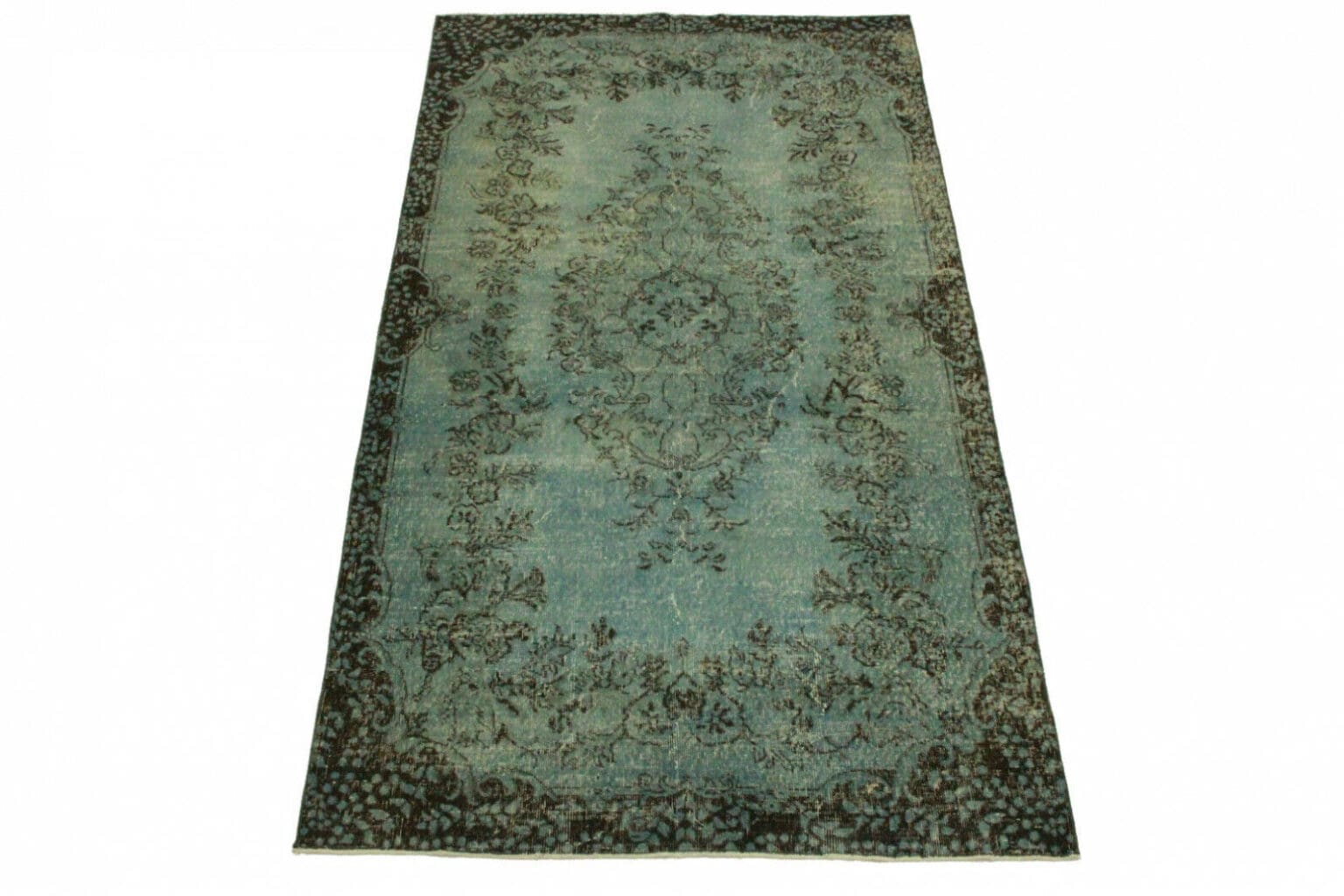 Orientteppich 278 x 151 cm Wolle handgeknüpft