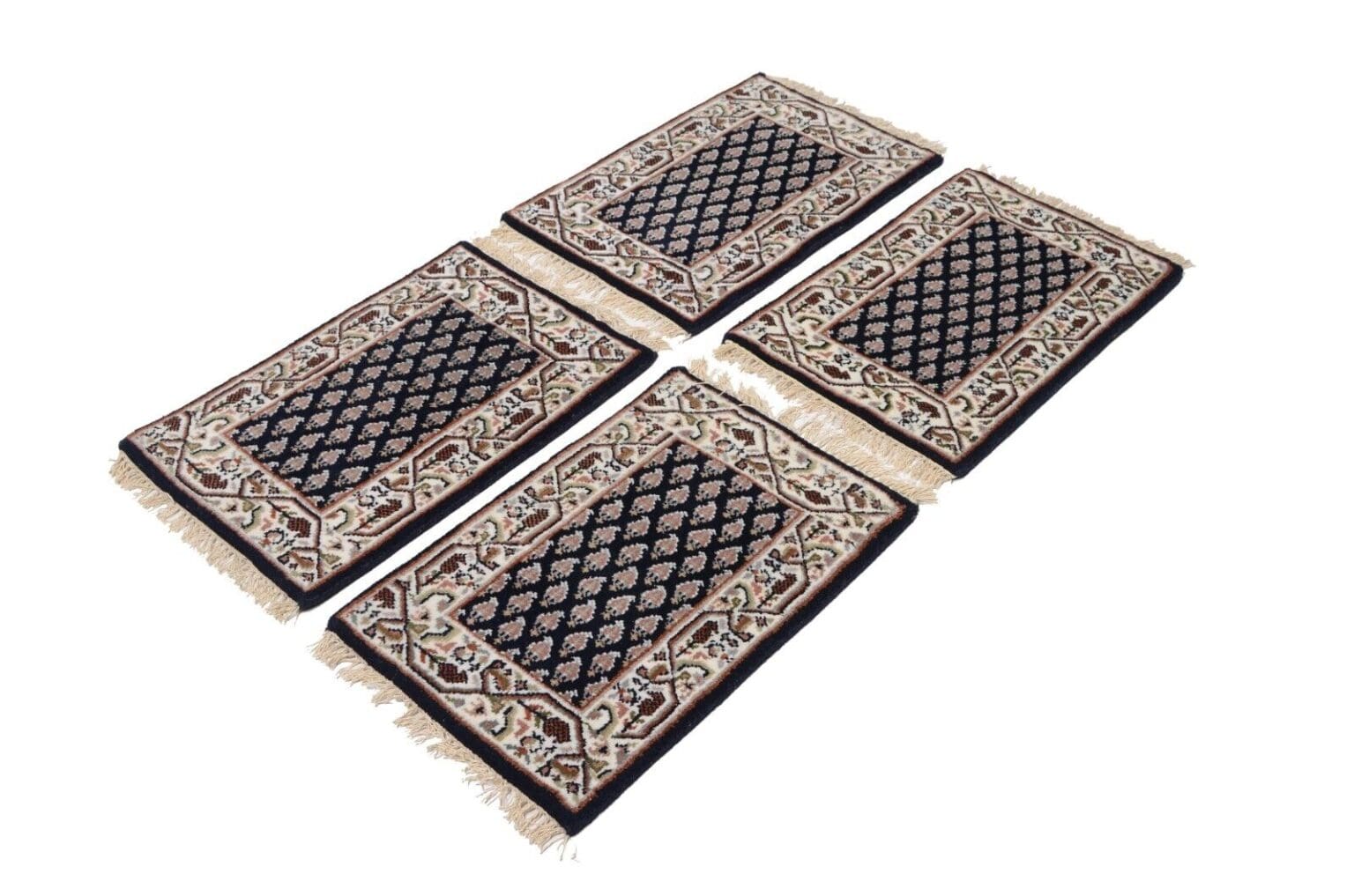 Orientteppich Indien 60x40 cm Wolle handgeknüpft