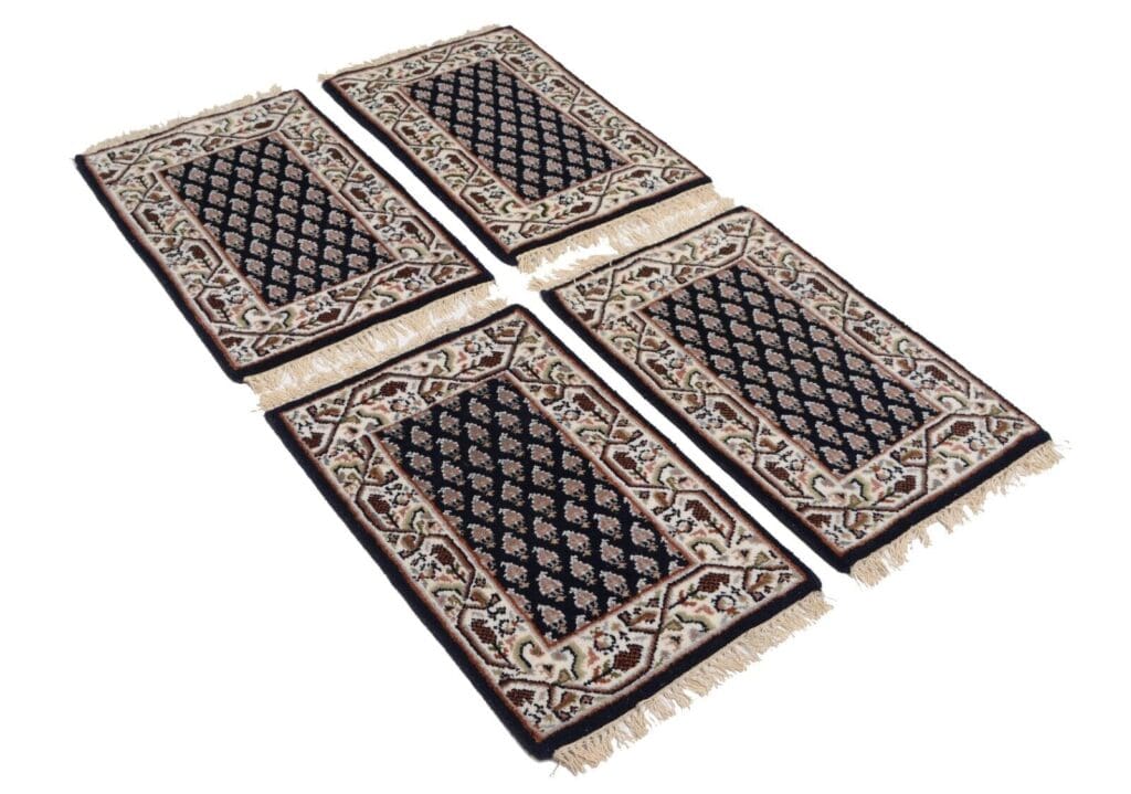 Orientteppich Indien 60x40 cm Wolle handgeknüpft