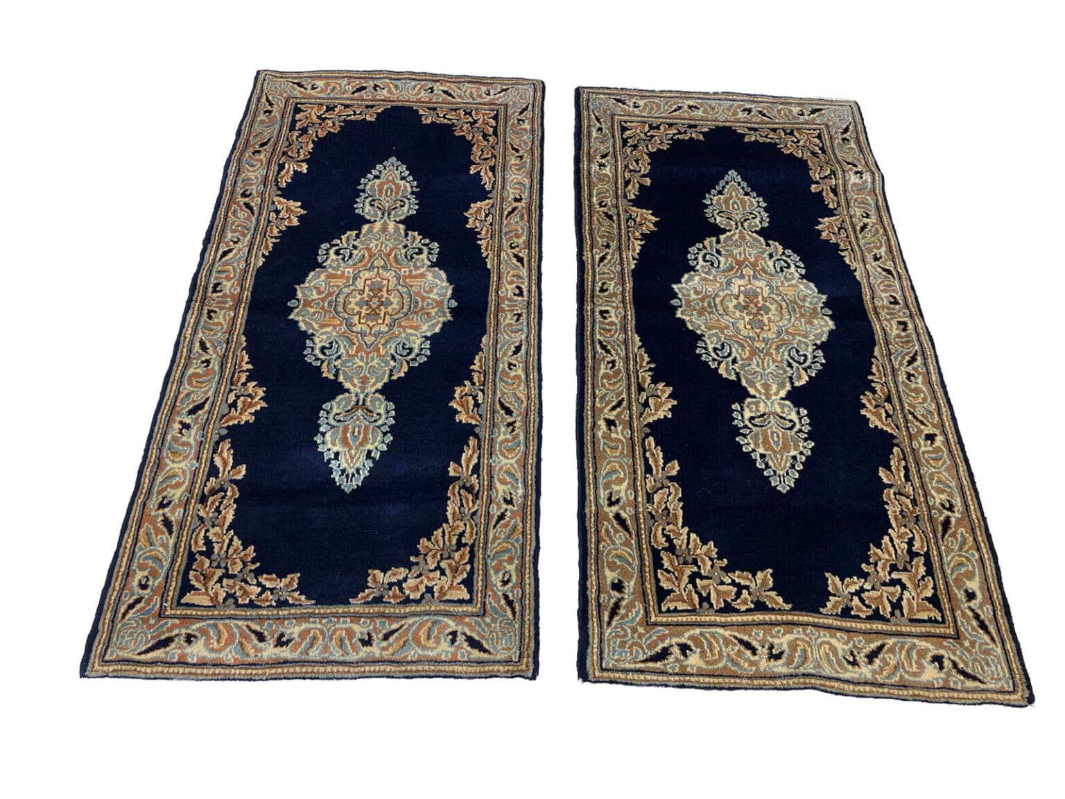 Perserteppich Kerman 132 x 64 cm Wolle handgeknüpft