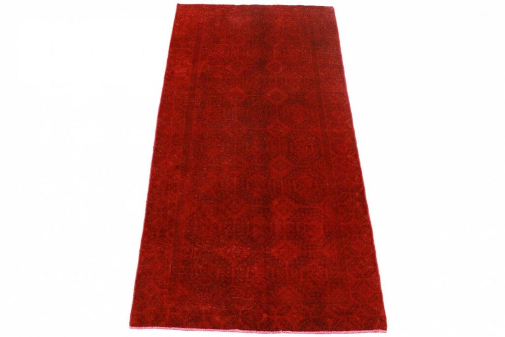 Orientteppich Rot 270x129cm Wolle handgeknüpft