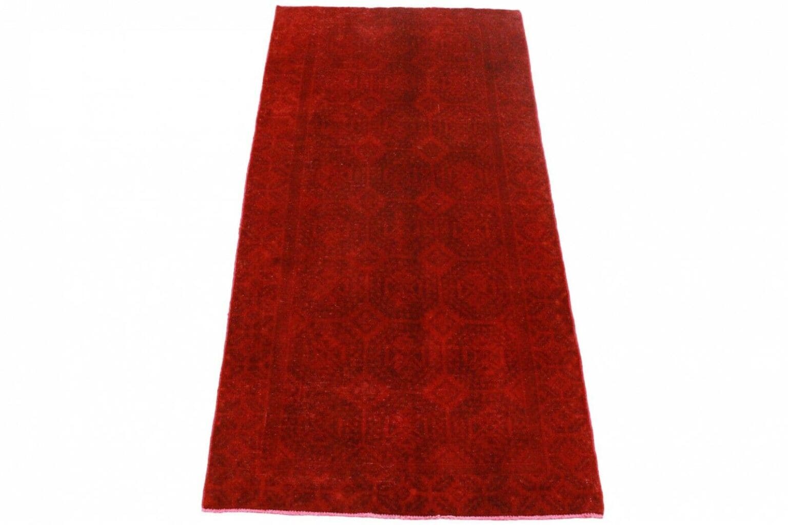 Orientteppich Rot 270x129cm Wolle handgeknüpft